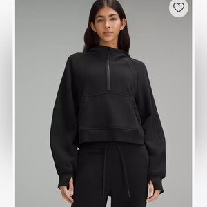 Lulu scuba half zip oversized hoodie